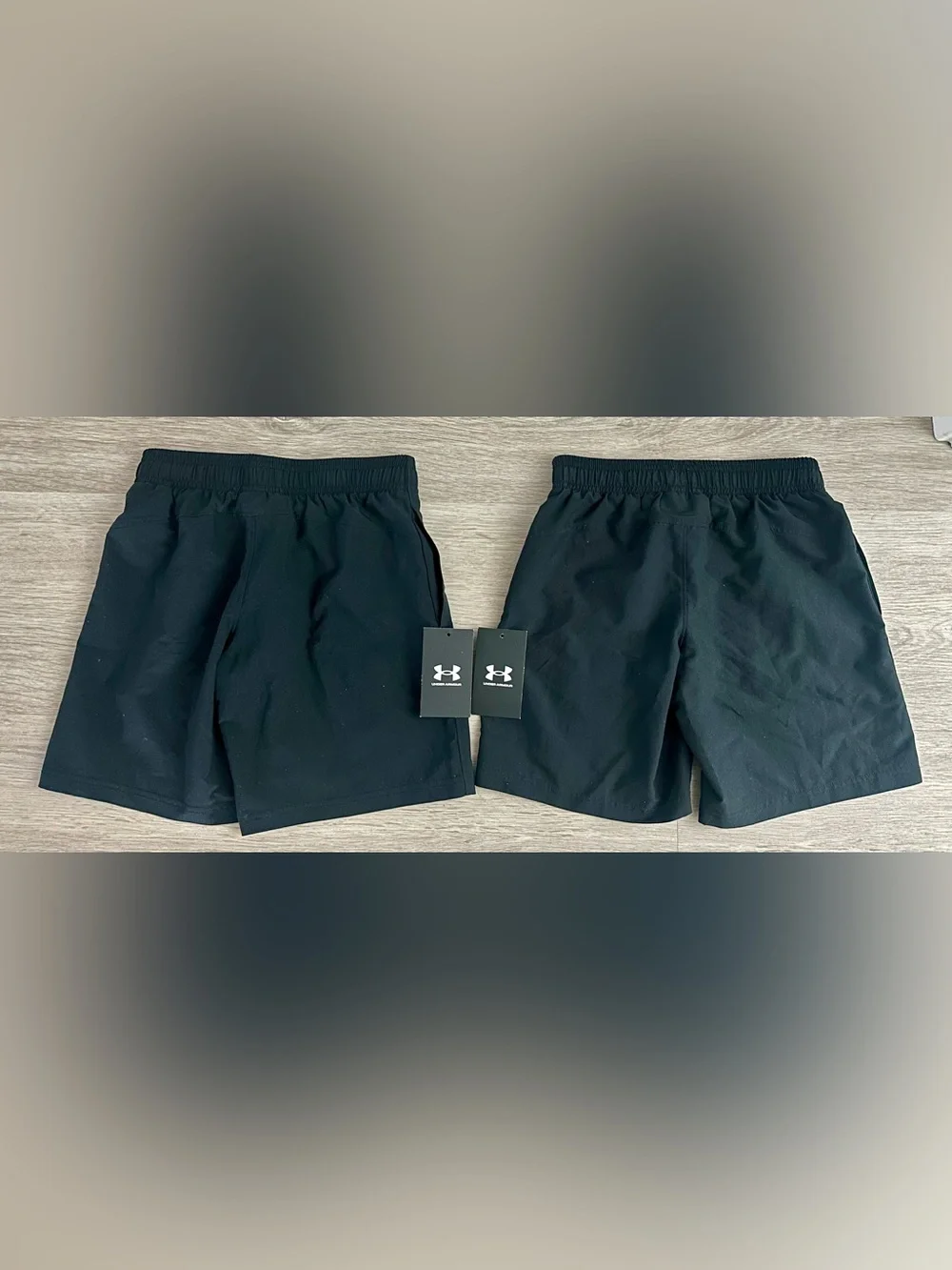 TWO (2) UNDER ARMOUR Boys’ Woven Shorts, Size S